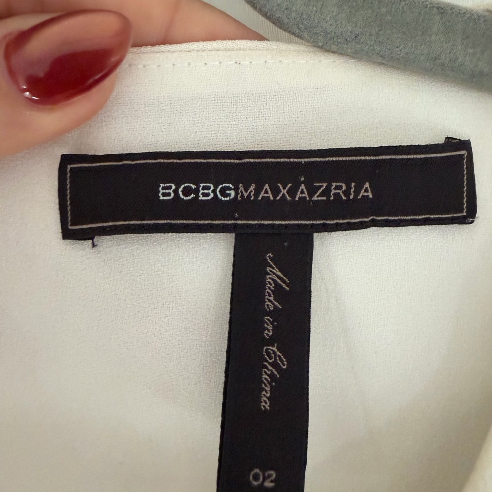 BCBGMaxAzria Black and White Backless Dress - Picture 3 of 3